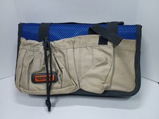 Case Logic CD DVD Binder 96 Disc Capacity Carry Case Tan Blue Pouch Cargo Pocket