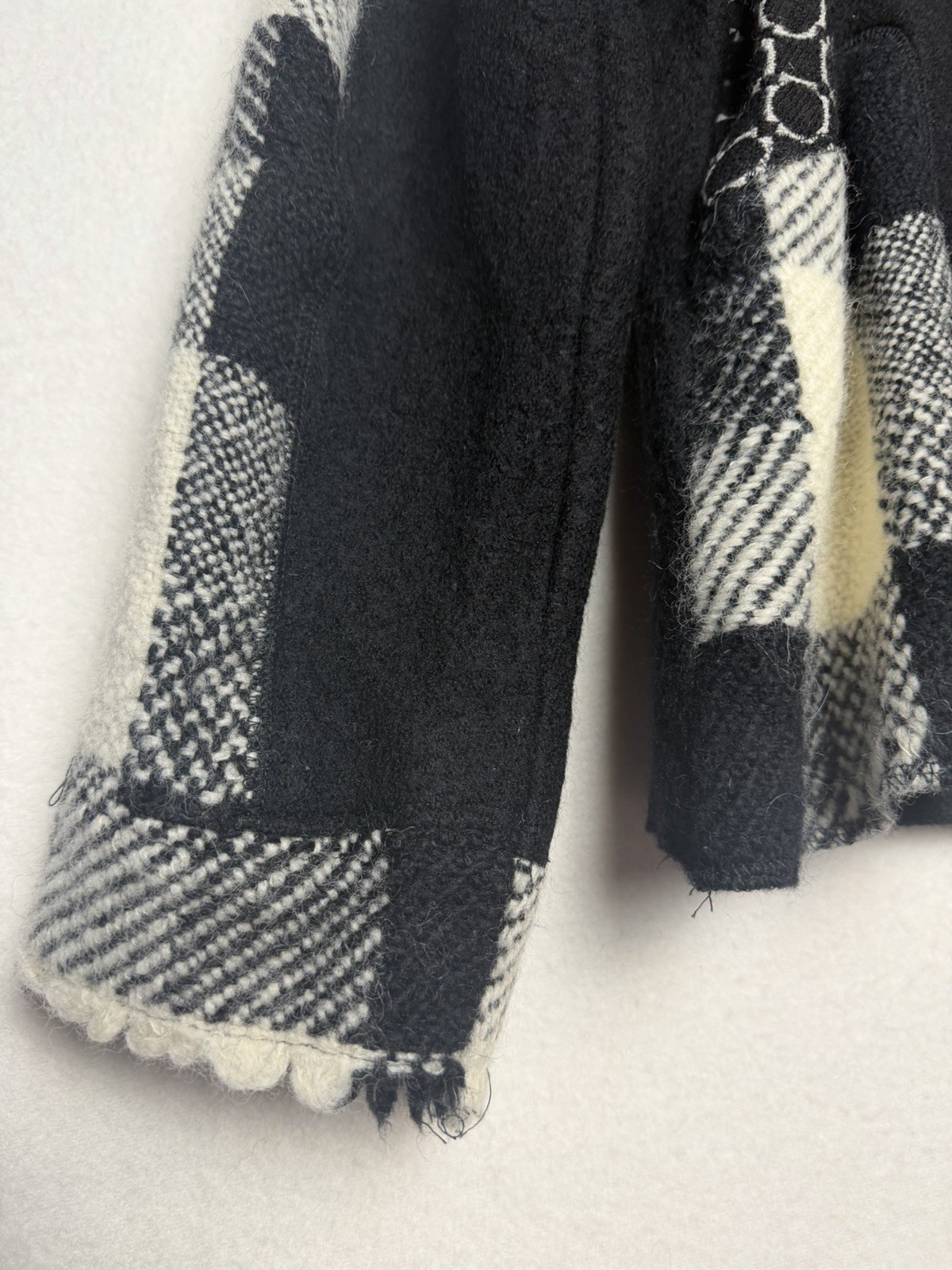 Canvas Backs Women's Wool Blend Patchwork Button … - image 7