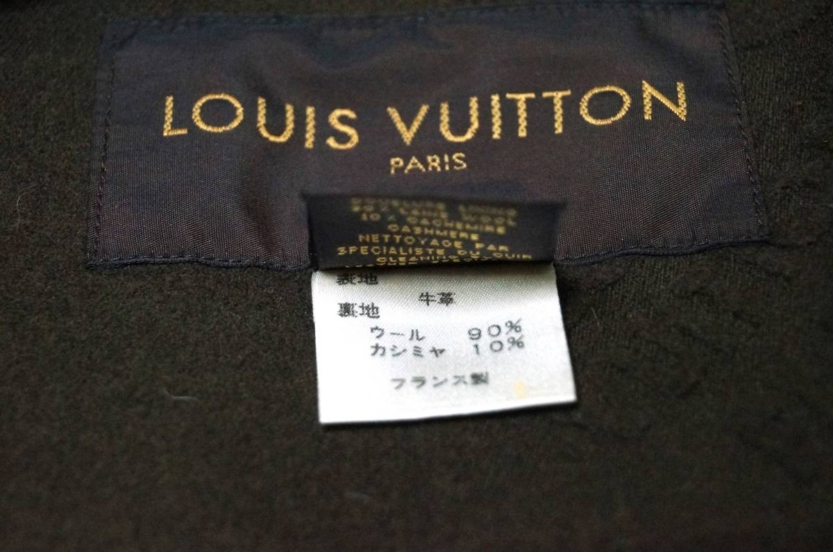 ■Good condition■LOUIS VUITTON genuine leather half coat image 10