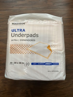 16 McKesson Ultra Heavy Absorbency Adult Bed Pad Disposable Underpads 30x36''