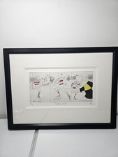 Tim Bulmer “Gripping Stuff!” Signed Ltd Ed Print 77/200 Rugby Framed