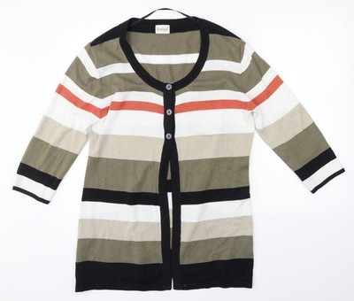 Strickjacke Pullover Damen UK Größe M Römergrün