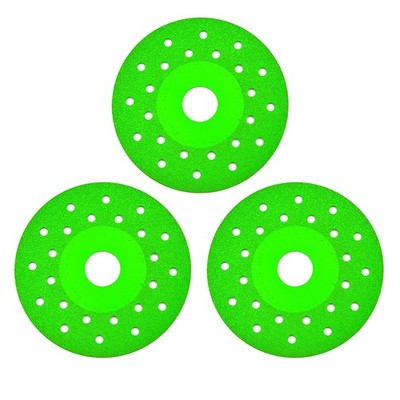 Diamond Chamfered Saw Blades, 3 Pcs Rock Slab Grinding Disc,4 Inch Diamond Saw B