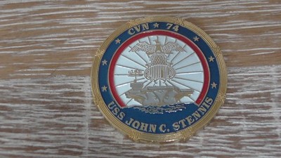 USN USS John C Stennis CVN-74 Commanding Officer Challenge Coin #D138