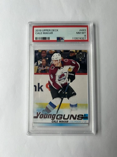 2019-20 Upper Deck Cale Makar Young Guns PSA 8 #493