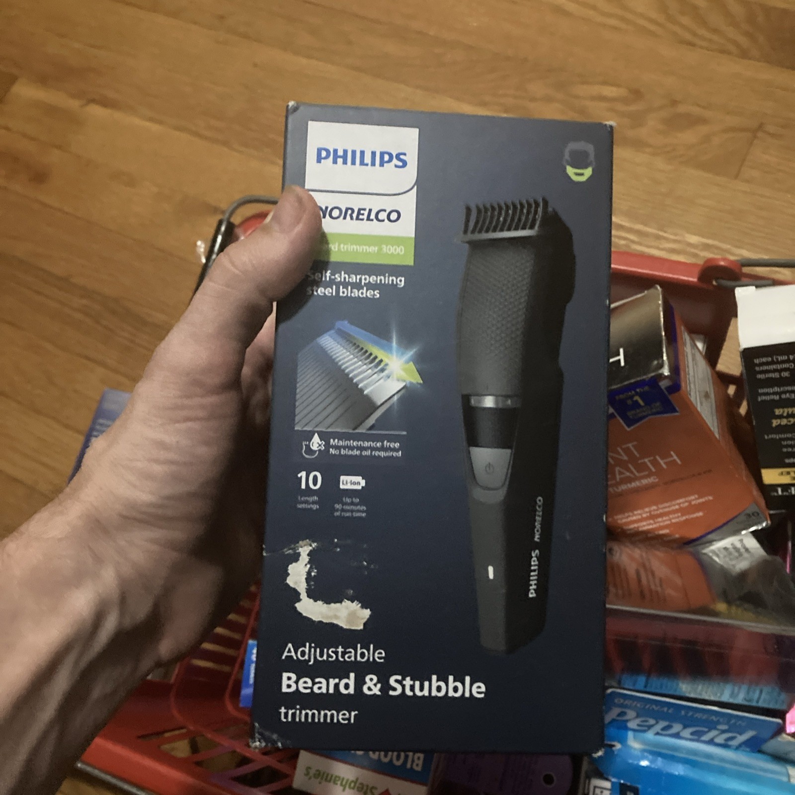 Philips BT3230/41 Cordless Beard Trimmer and Hair Clipper Adjustable Damagebox Edition