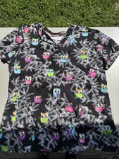 White Cross Scrub Top