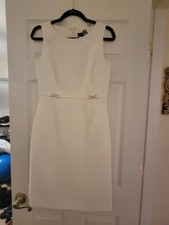 Tahari Ladies Dress Gold Horsebit Sz 4