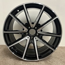 MERCEDES S-CLASS W222 AMG ALLOY WHEEL BLACK DIAMOND CUT REAR A2224014100
