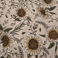 New, Unwashed Timeless Treasures Fabrics Of SoHo Sunflower And Bee Pattern