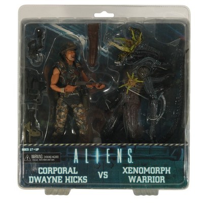 Corporal Dwayne Hicks & Xenomorph Warrior - Aliens / NECA - MOC