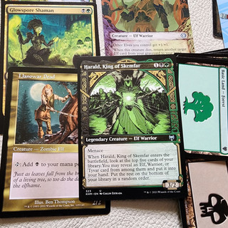 Beginner Commander Magic Deck MTG = Green and Black Tribal ELVES 100 Cards