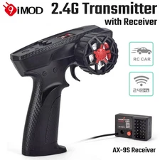 2.4G Radio Transmitter 4CH w/ AX-9S Receiver For MN82 1/12 1/16 1/18 1/24 RC Car
