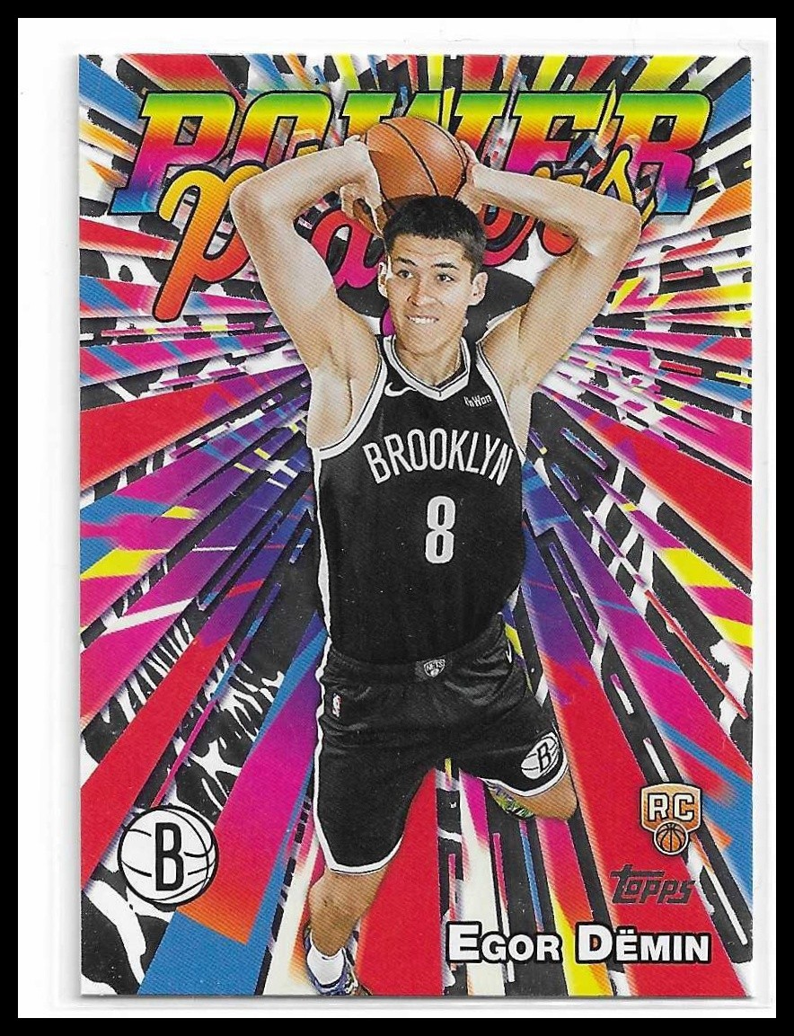2025-26 Topps Basketball Egor Demin Power Players Holo Foil Rookie Card #PP-18
