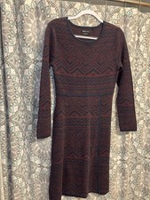 prAna NAUTICAL INTARSIA CASCADENCE SWEATER DRESS SZ Medium