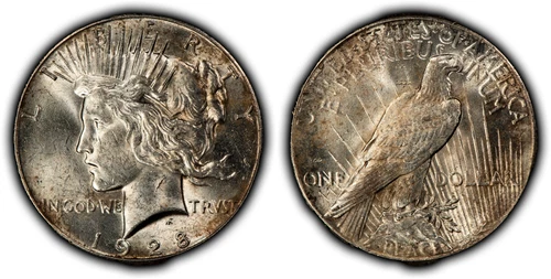 1928 $1 Silver Peace Dollar - BU Key Date - VIDEO - SKU-B5321