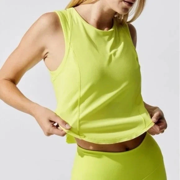 アロ alo ヨガウエア　タンクトップ イエロー Sサイズ ALO Yellow Activewear Tops for Women for sale | eBay