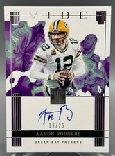 2025 Panini Impeccable Aaron Rodgers Vibe Auto Purple /25 Packers