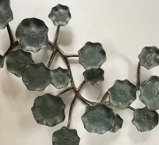 Huge SPI tabletop sculpture, Blossom Pillar Candelabra, 18 flowers, 27" long