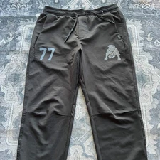 UNRL Jogger Pants Men Medium Black Apex Performance Stretch Tech Taper Pitbull