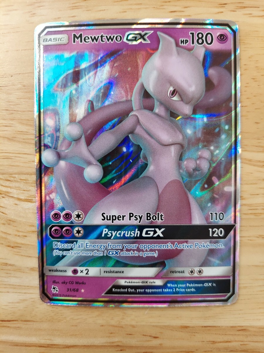 Mewtwo GX 31/68 Hidden Fates NM Ultra Rare Pokémon Card | eBay