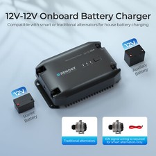 Renogy 20A 12V DC to DC Battery Charger Lithium AGM Gel Dual Battery Maintainer