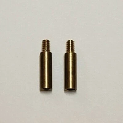 SET OF 2 BRASS 1/2" LAMP KNOB/KEY EXTENSIONS FOR LAMP SWITCH PART NEW 55221J