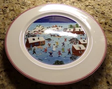 Villeroy & Boch Naif Christmas 10.5" VITRO-Porcelaine Dinner Plate EUC 8 Availab