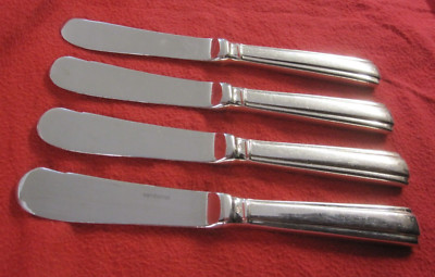 Set of 4 Sambonet Continental Butter Knives Made Italy