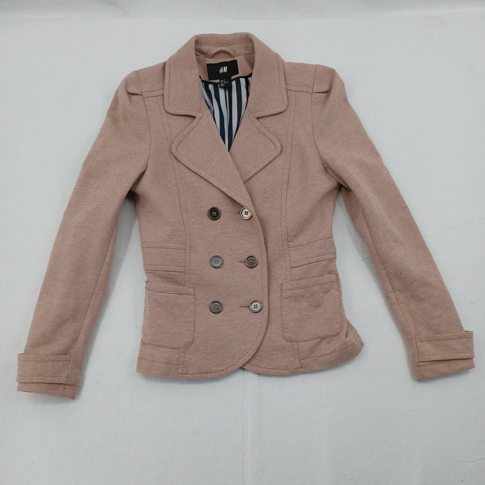 H\u0026M Blazer Womens Size 6 Salmon Pink 