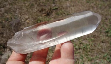 Light CITRINE LEMURIAN Quartz Crystal Point w Keys & Recordkeeper Triangles LM40