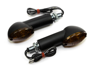Blinker Cat Eye 40 mm schwarz E-geprüft Enduro für KTM Suzuki Yamaha Honda Kawa
