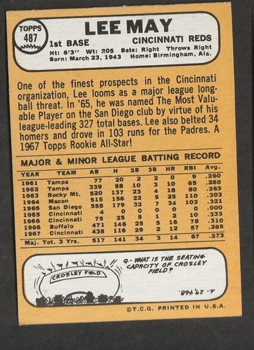 1968 Topps Baseball Cards Scegli una carta a scelta 295-660 EX X-MT 1/25 Set Break - Foto 329 di 490