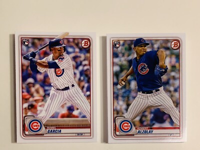 2020 Bowman Adbert Alzolay Robel Garcia Rookie RC Lot (40) Chicago Cubs