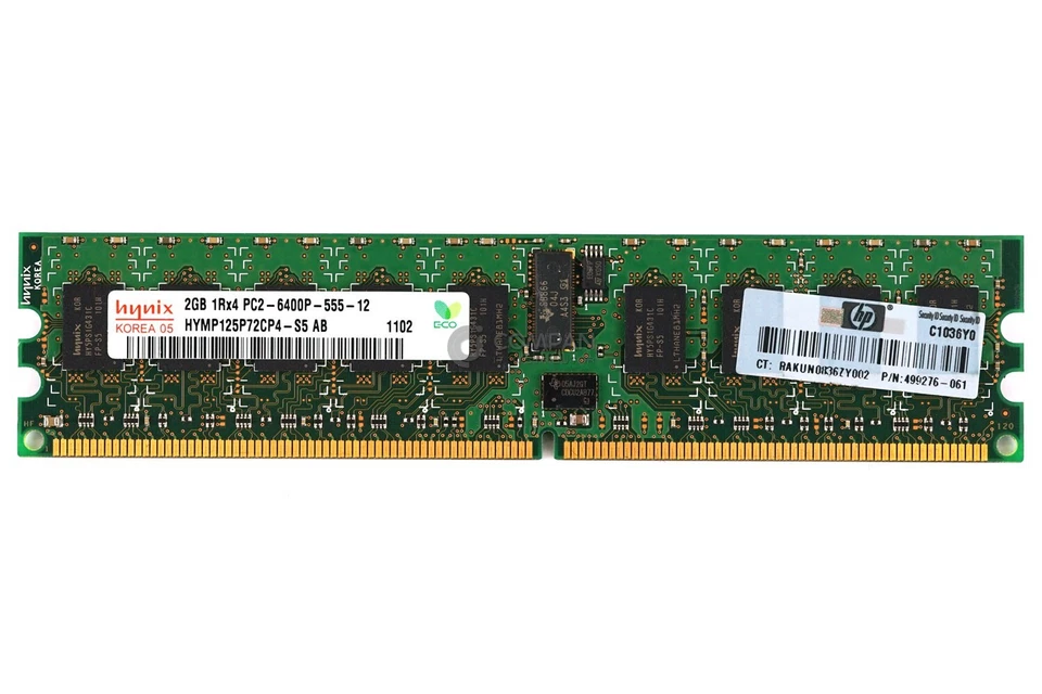 499276-061 HP MEMORY 2GB 1RX4 PC2 6400P DDR2 - 501157-001, 497765-B21 - Image 2 of 4