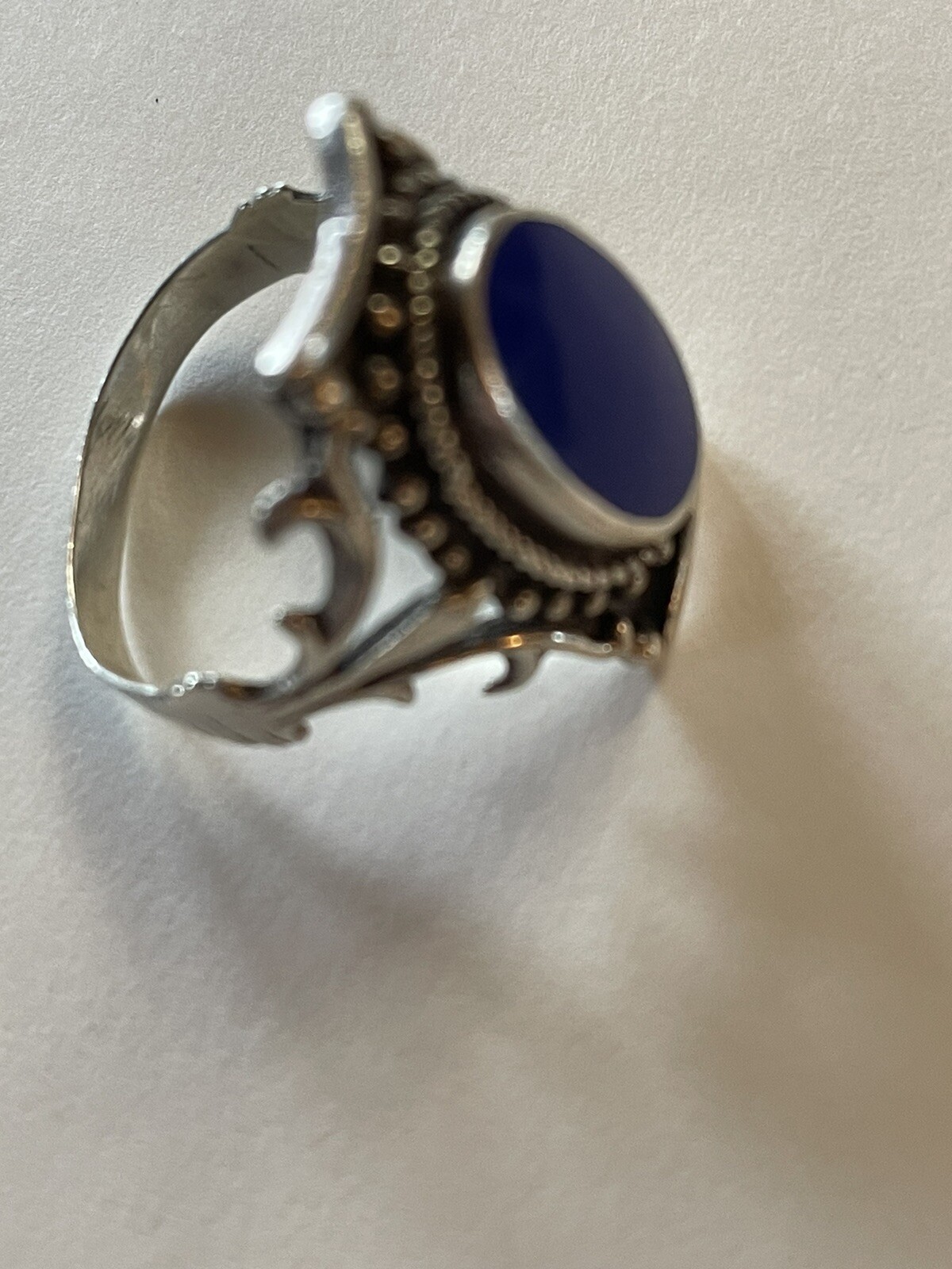 925 STERLING SOLID SILVER DESIGNER RING SIZE  8 1… - image 5