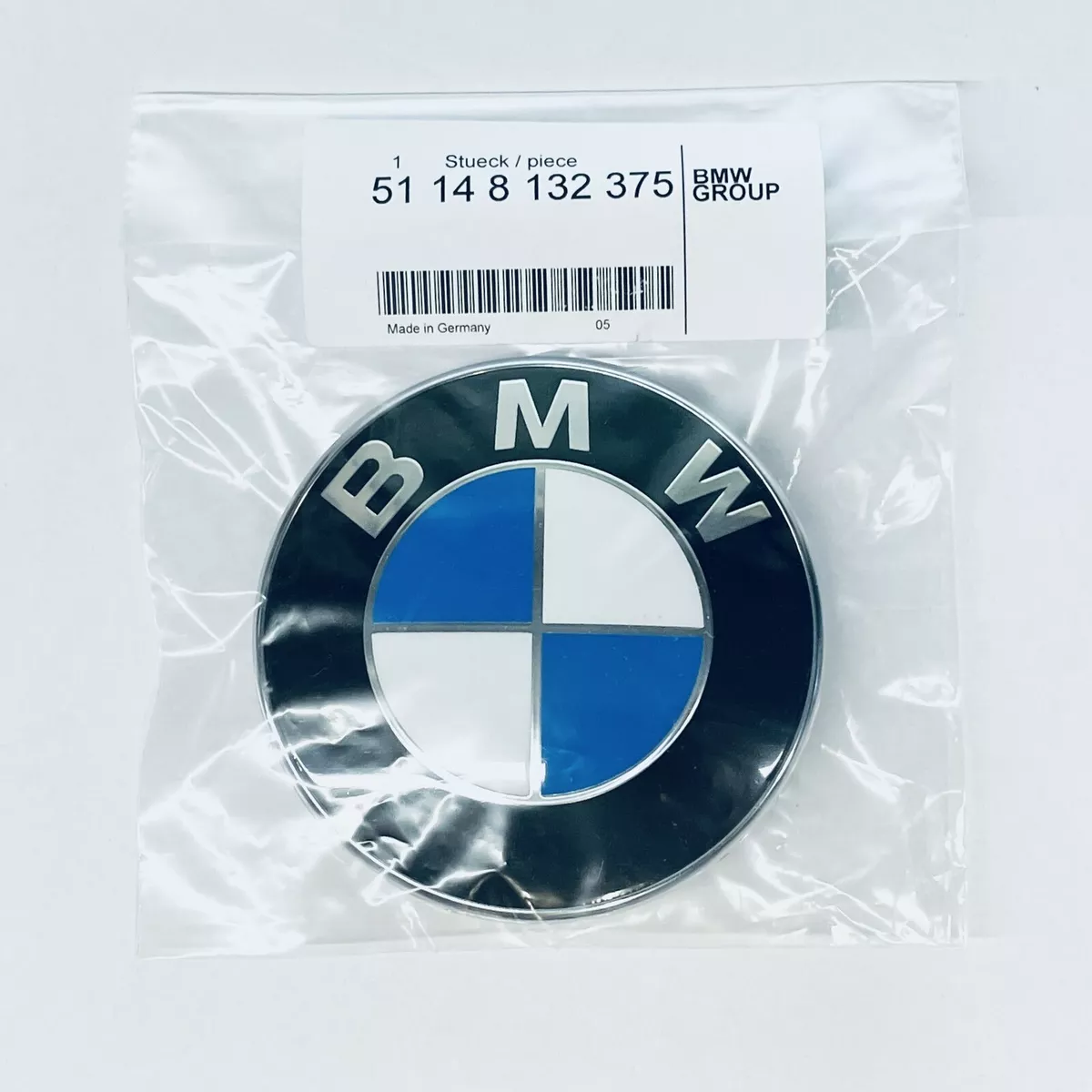 Original BMW Emblem Engine Hood 82mm 1er 3er E39 E46 8132375 