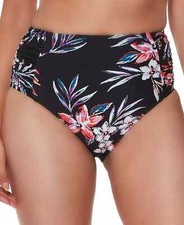 BAR III Tropical Escape High-Waist Bikini Bottoms MSRP 44 Size M  U10 334 NEW