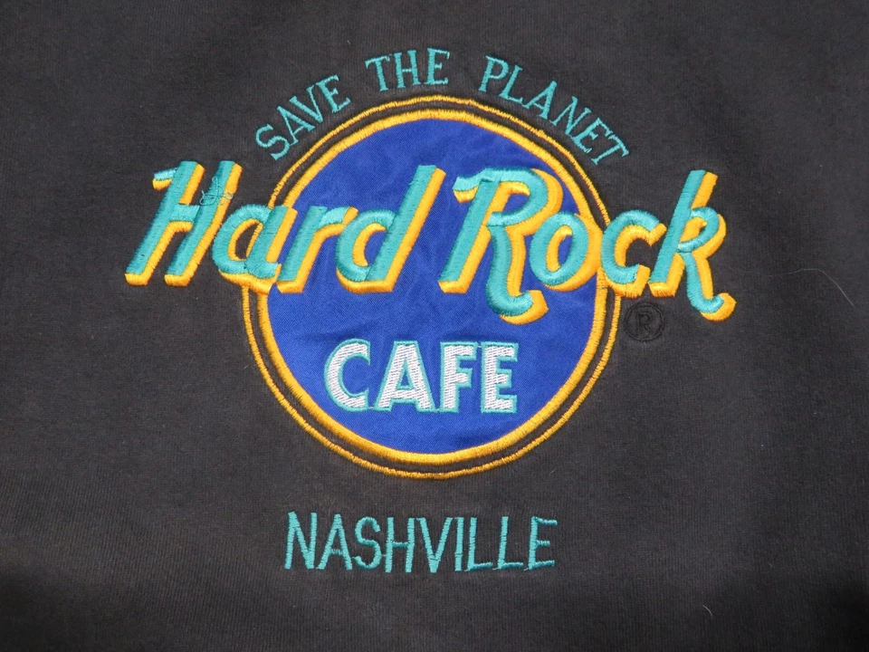 Vintage Hard Rock Cafe Nashville Medium Heavy Long Sleeve Sweatshirt NICE - Image 2 of 4