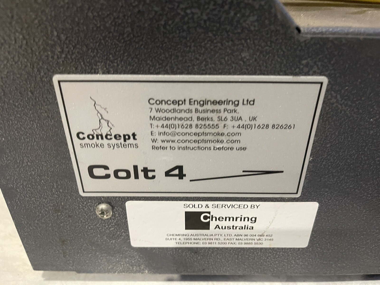 Concept engineering Smoke Systems Colt 4 Smoke Machine eBay