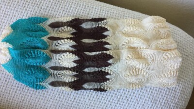 Missoni Women's Brown Wool Metallic Zig Zag Headband EUC
