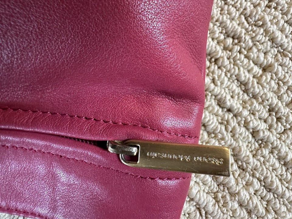 Stone Mountain Pink/Red Shoulder Bag Leather eBay