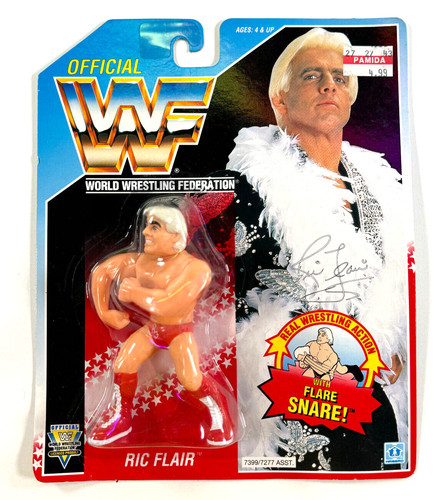 vtg 1992 Hasbro WWF WWE Ric Flair MOC sealed actio...