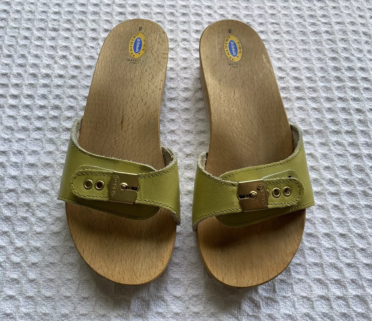 Vintage DR SCHOLLS Dr Scholl s Wooden Original Exercise Sandals