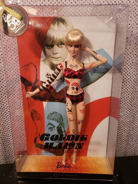 GOLDIE HAWN BLONDE AMBITION BARBIE DOLL 50TH ANNIVERSARY 2008 MATTEL