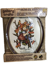 Vintage Gallery Crafts Hummel Stitchery Kit Girl in Apple Tree 8031 New Sealed
