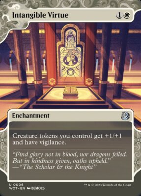 MTG Intangible Virtue (6/103) Wilds of Eldraine Enchanting Tales LP