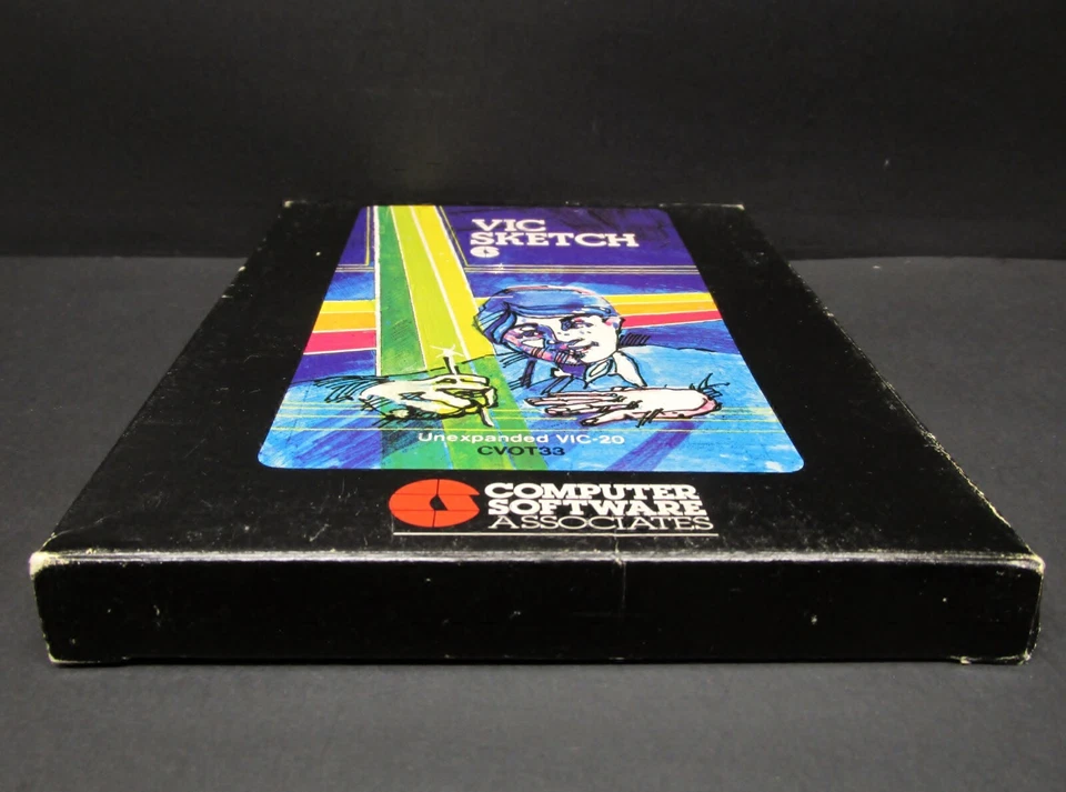 VIC SKETCH, VIC-20 Cassette, Computer Software Associates 1983, CIB, Never Used - Image 4 of 4