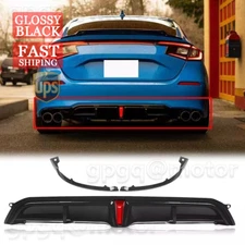 For Honda Civic Hatchback FL1 FL2 2022-2024 Yofer V1 Glossy Rear Bumper Diffuser