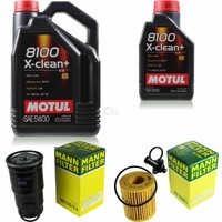 MANN-FILTER Inspektionspaket Motul 6L 5W-30 FüR Toyota Rav 4 Iii 2.2 D 4WD